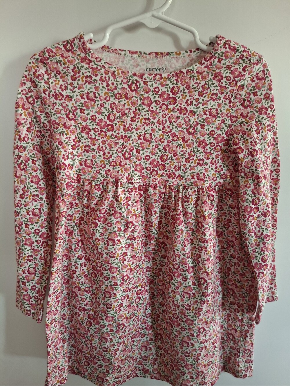 Carter's Multi-Color Floral Long-Sleeve Toddler Top